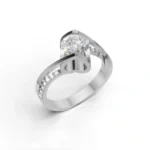 Seraph Heart Side Stone Ring