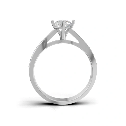 Serene Radiance Side Stone Ring