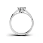 Solar Bloom Solitaire Ring