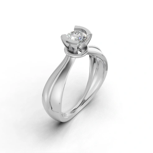 Solaris Embrace Tension Solitaire Ring