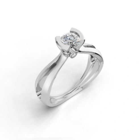 Solstice Embrace Solitaire Ring
