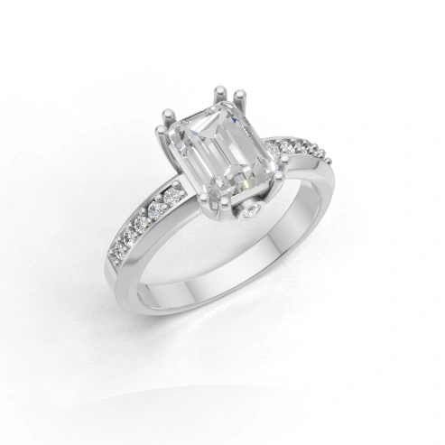 Solstice Radiance Side Stone Ring