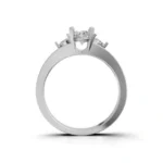 Trinity Glow Side Stone Ring