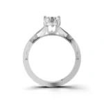 Twisted Embrace Solitaire Ring